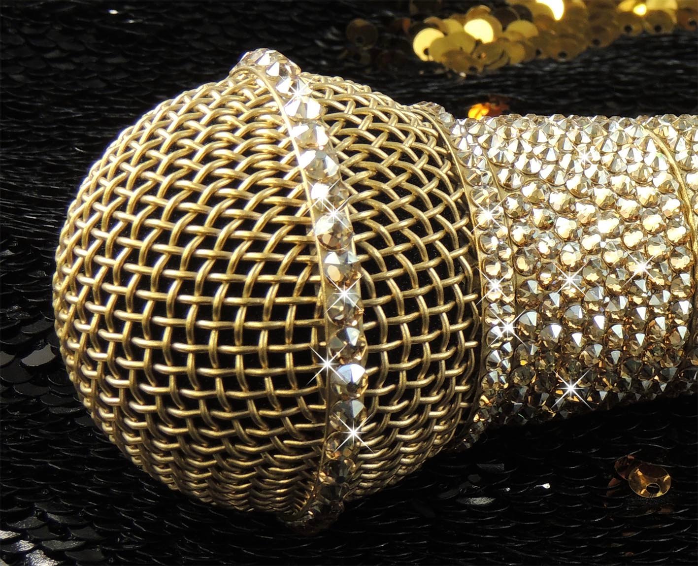 Chromed and Coloured Microphone Grilles | Crystalskins