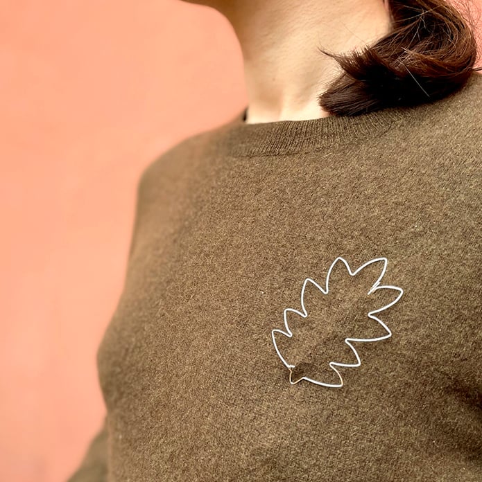 Image of Broche FEUILLE