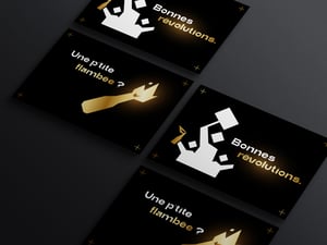 Image of 4 cartes de vœux pour une révolution en or !