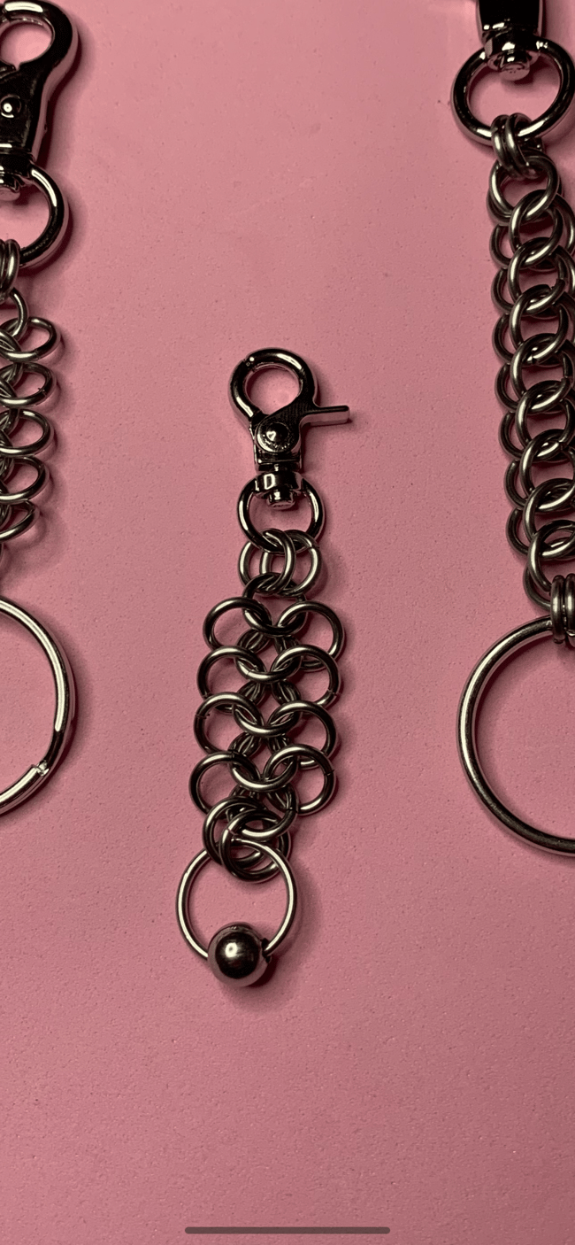 Piercing keychain/clip