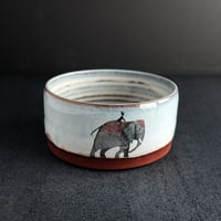 Image 1 of MADE TO ORDER Circus Elephant Bowl (Red)