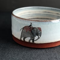 Image 3 of MADE TO ORDER Circus Elephant Bowl (Red)