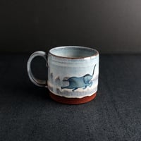 Image 2 of MADE TO ORDER Swimming Circus Elephant Mug (Red)