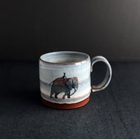 Image 1 of MADE TO ORDER Swimming Circus Elephant Mug (Red)