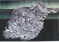 Image 1 of Ocean Blanket - Large Limited Edition Linocut Print