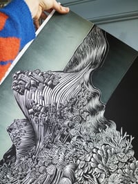 Image 2 of Ocean Blanket - Large Limited Edition Linocut Print