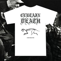 Image 2 of CHAIN REACTION "certain death" shirt