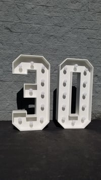 3 and 0 light number  4 ft tall