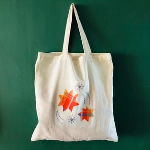 Image of Hand Embroidered Tote Bag 