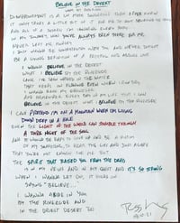 Image 2 of Handwritten Lyrics