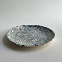 Image 2 of Cobalt Feather Dinner Plate 