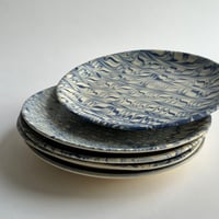 Image 3 of Cobalt Feather Dinner Plate 