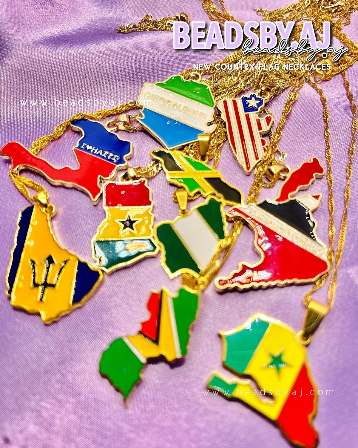 Image of Country Flag Necklaces 