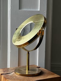 Image 2 of Double-Sided Brass Vanity Mirror by Hans Agne-Jakobsson, Sweden