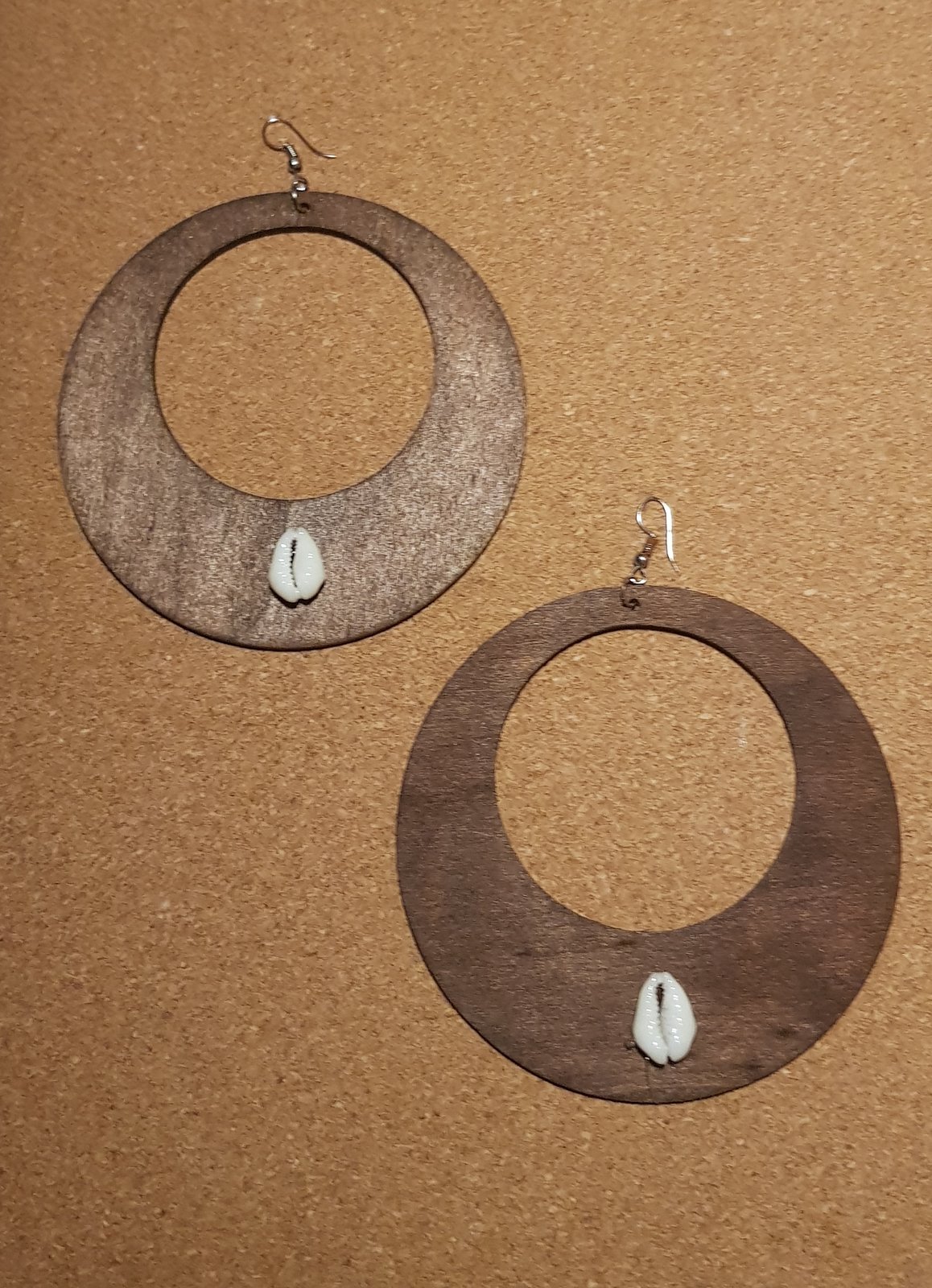 Large on sale wooden earrings