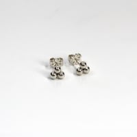 Image 1 of Triple Lil' Ball Sterling Silver Studs