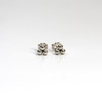 Image 3 of Triple Lil' Ball Sterling Silver Studs