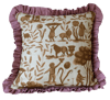 Brown Toile Cushion