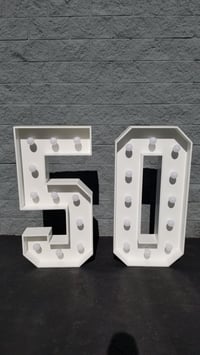 Image 2 of Number 5 and 0 light number 