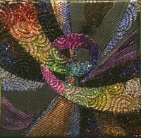 Image 1 of "Out the Chute" by Katy DeBra, 3" x 3" x 0.4"