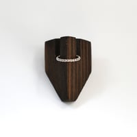 Image 1 of Simple Beaded Sterling Silver Ring