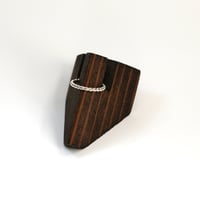 Image 2 of Simple Beaded Sterling Silver Ring