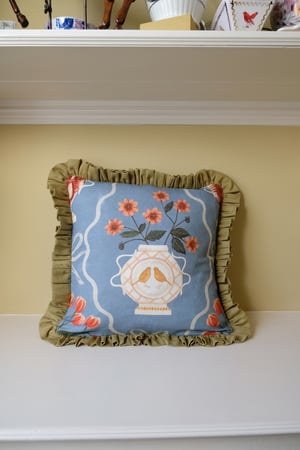 Image of Romantic Vase Cushion
