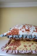 Red Toile Cushion Cover