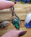 Image of Malachite Wire Wrapped in Copper #1