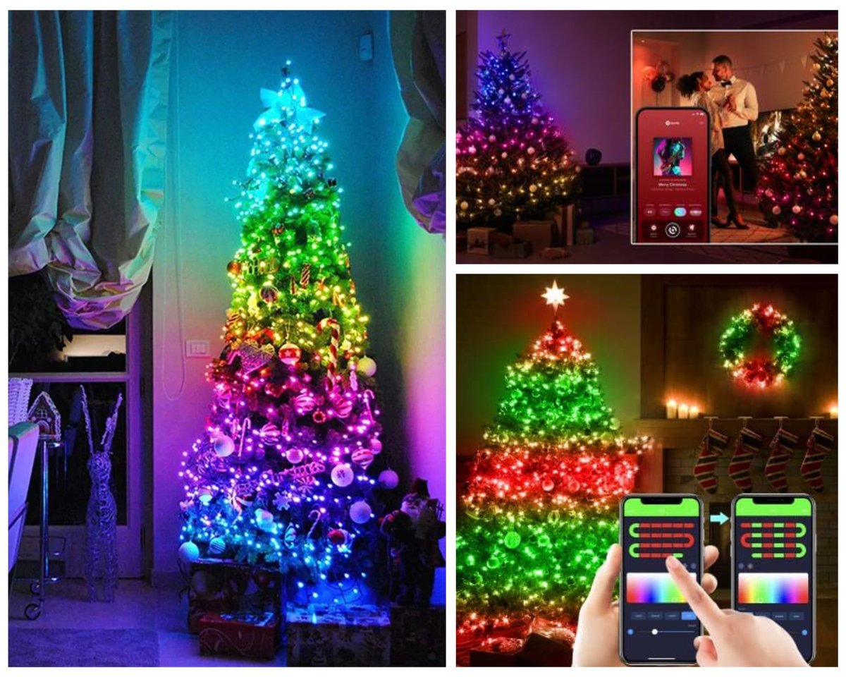 Magic Musical RGB Bluetooth Christmas Tree Lights - Controlled By APP ...