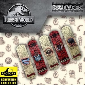 Image of Jurassic Park Fandage Tattoo Design Bandages - SDCC 2022 Exclusive