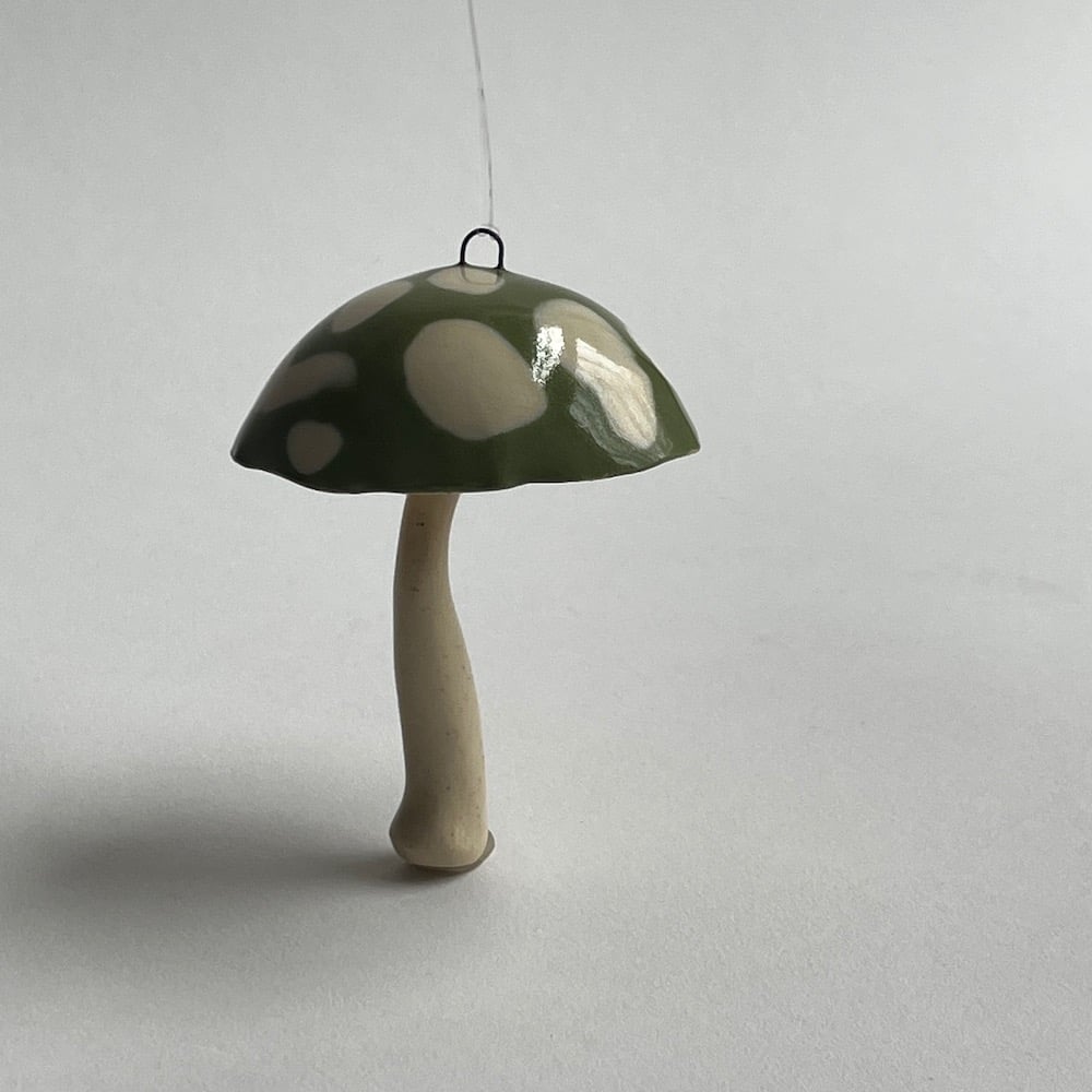 Light Grass Mushroom Ornament