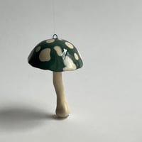 Image 1 of Dark Grass Mushrooom Ornament