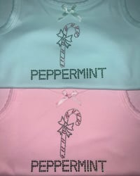 Image 2 of 💚✨New Candy Cane Peppermint Tank Top Mint Green 💚✨❇️