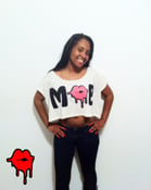 Image of Ladies "mob" crop top (cream)