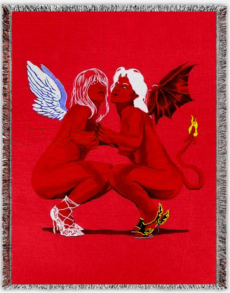 Image of Double Trouble woven blanket PREORDER