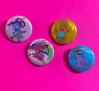 Suzie, Bart, Reptar  Button set