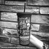 Embalming Fluid 24oz. Matte Black Plastic Tumbler