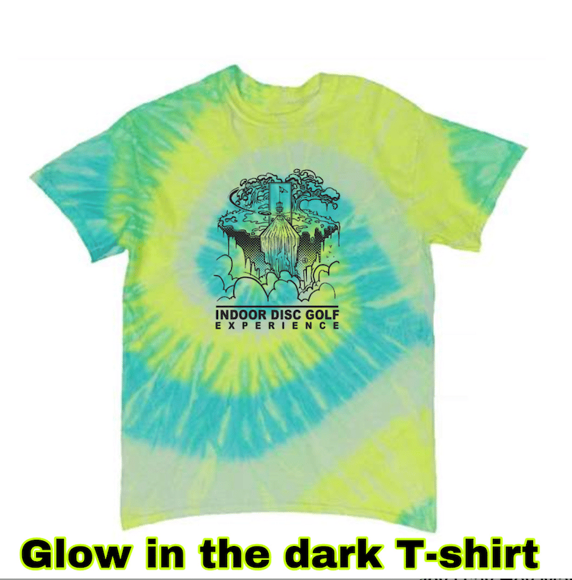 Image of Indoor Disc Golf Experience 2023 event Glow shirt 