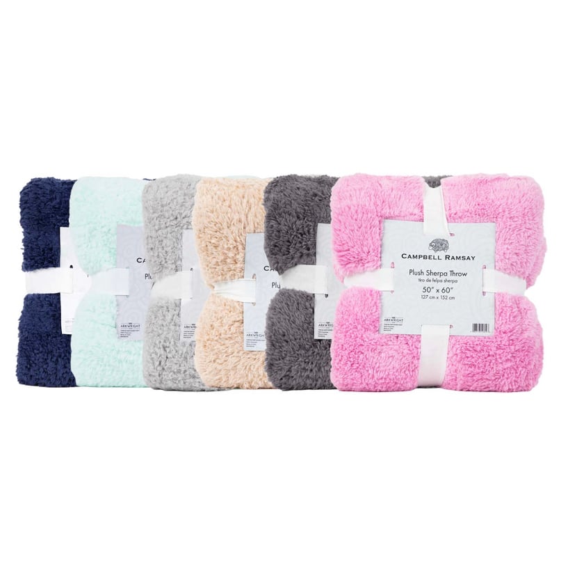 Image of Plush Sherpa soft Throw Blankets