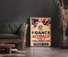 France-Australie | Rugby 13 | Paul Ordner | 1952 | Event Poster |Wall Art Print | Home Decor