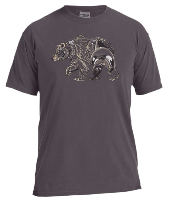 Image of Glacier Bear garment dyed t-shirt