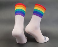 Image 2 of Rainbow Cycling Socks