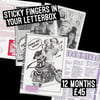 STICKY FINGERS IN YOUR LETTERBOX – 2023 SUBSCRIPTION