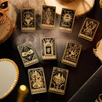 Image 1 of 🟢 STOCK 🟢 Pins Cartes de Tarot Magique - ✨DIVINATION✨