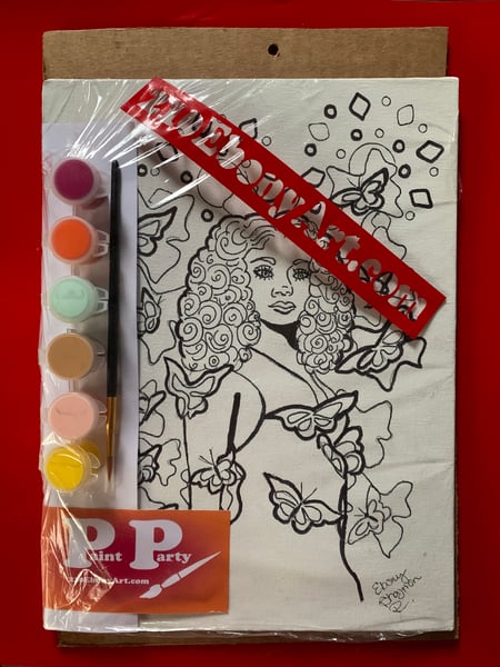 Image of Butterfly Wishes Paint Party Kit