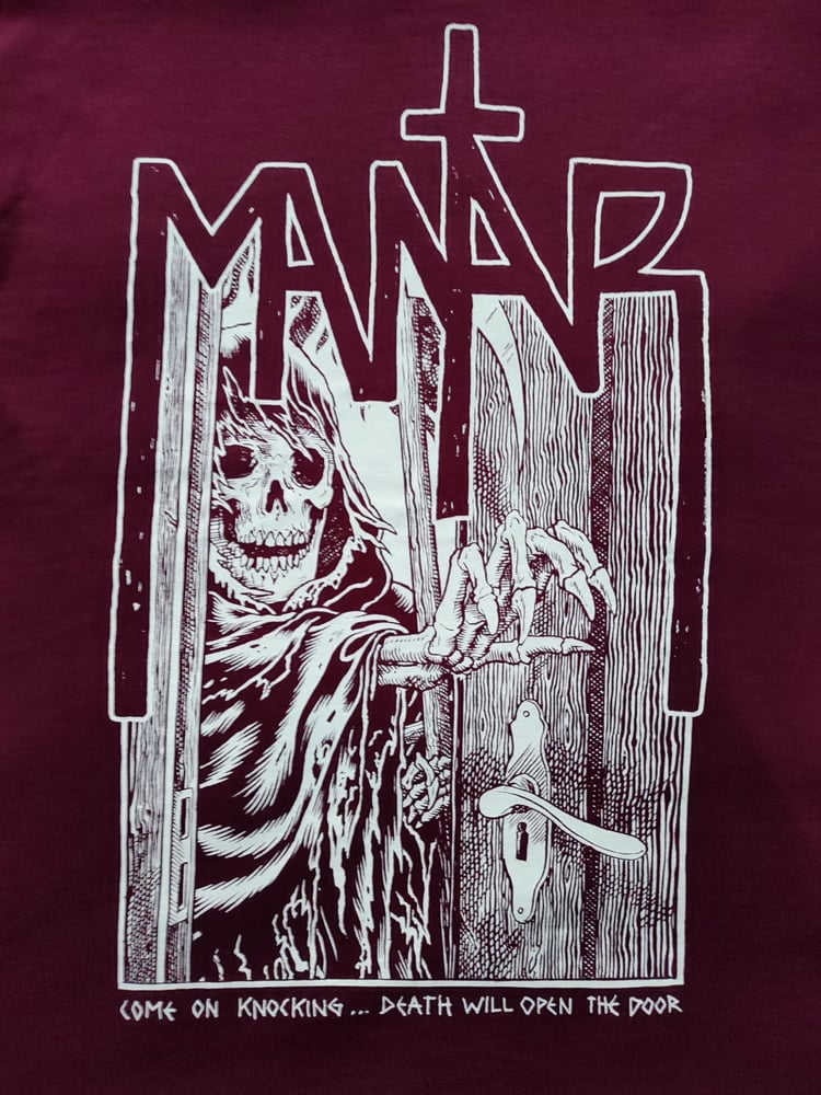Image of Shirt "Come On Knocking" - Maroon / Dark Red