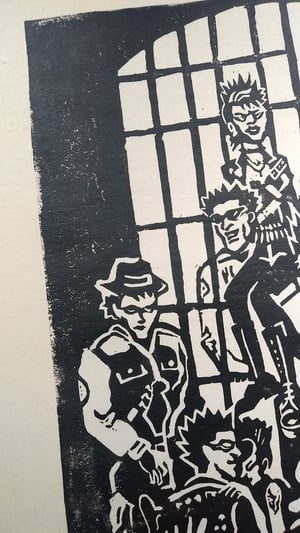 Image of Punk Rock saved my Life LINO PRINT