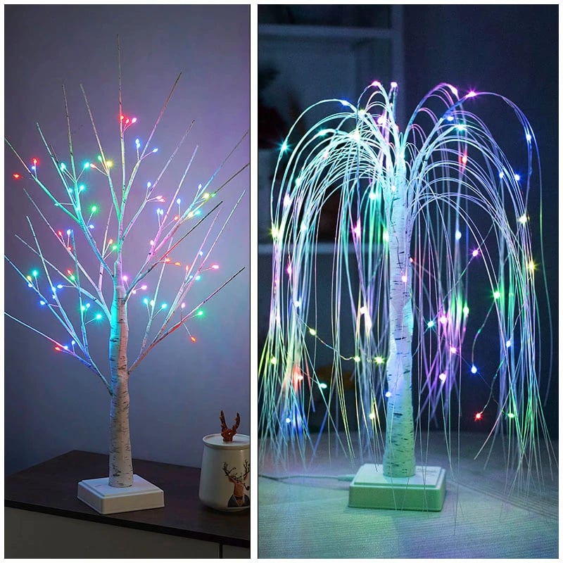 Image of LED Willow Table Lamp For Home Bedroom 