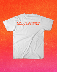 Image 4 of T-shirt JetLag - Chica, ¿qué dices? Saoko, papi, saoko